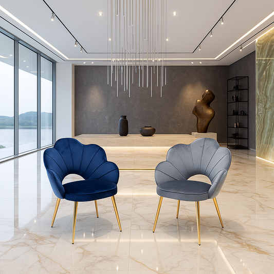 Twin Bloom Velvet Chair Combo