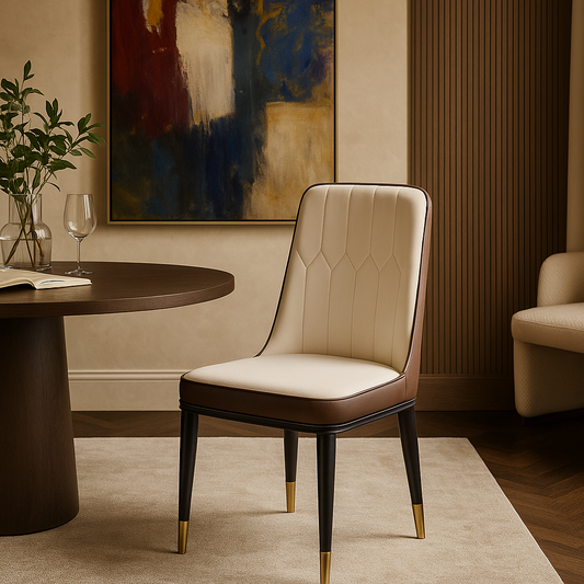 Ivory Linea Designer Dining Chair