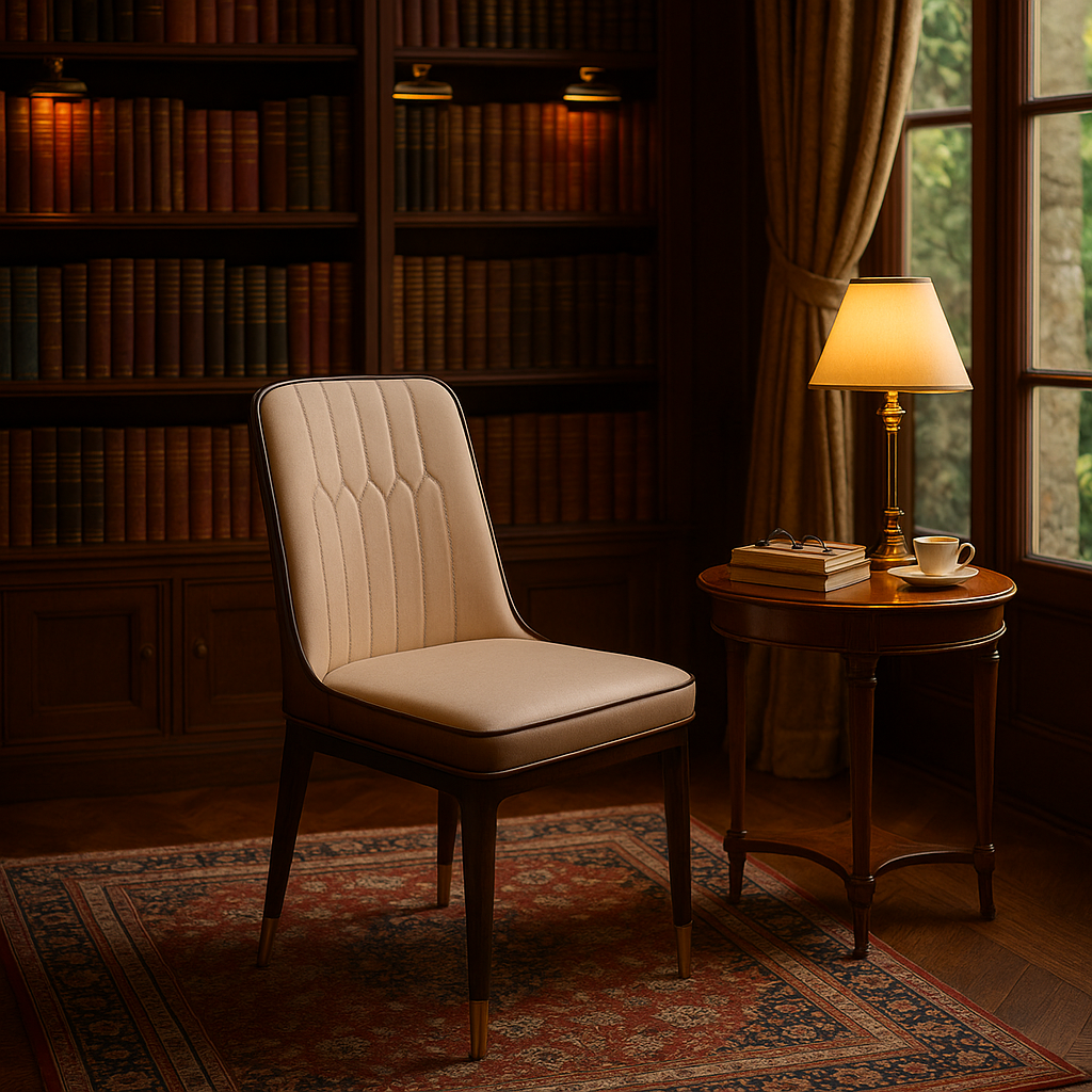 Ivory Linea Designer Dining Chair