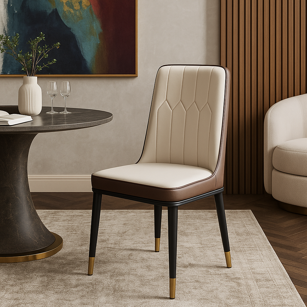Ivory Linea Designer Dining Chair