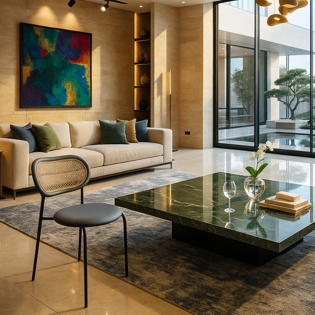 Siena Cane-Back Accent Chair