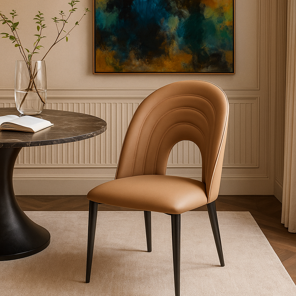Arco Camel Designer Dining Chair