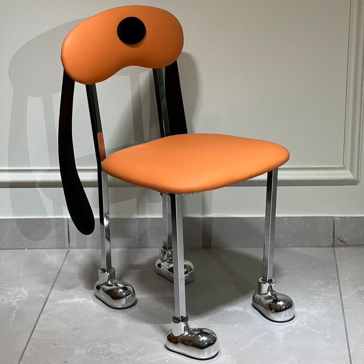 Obsidian Orbit Accent Chair