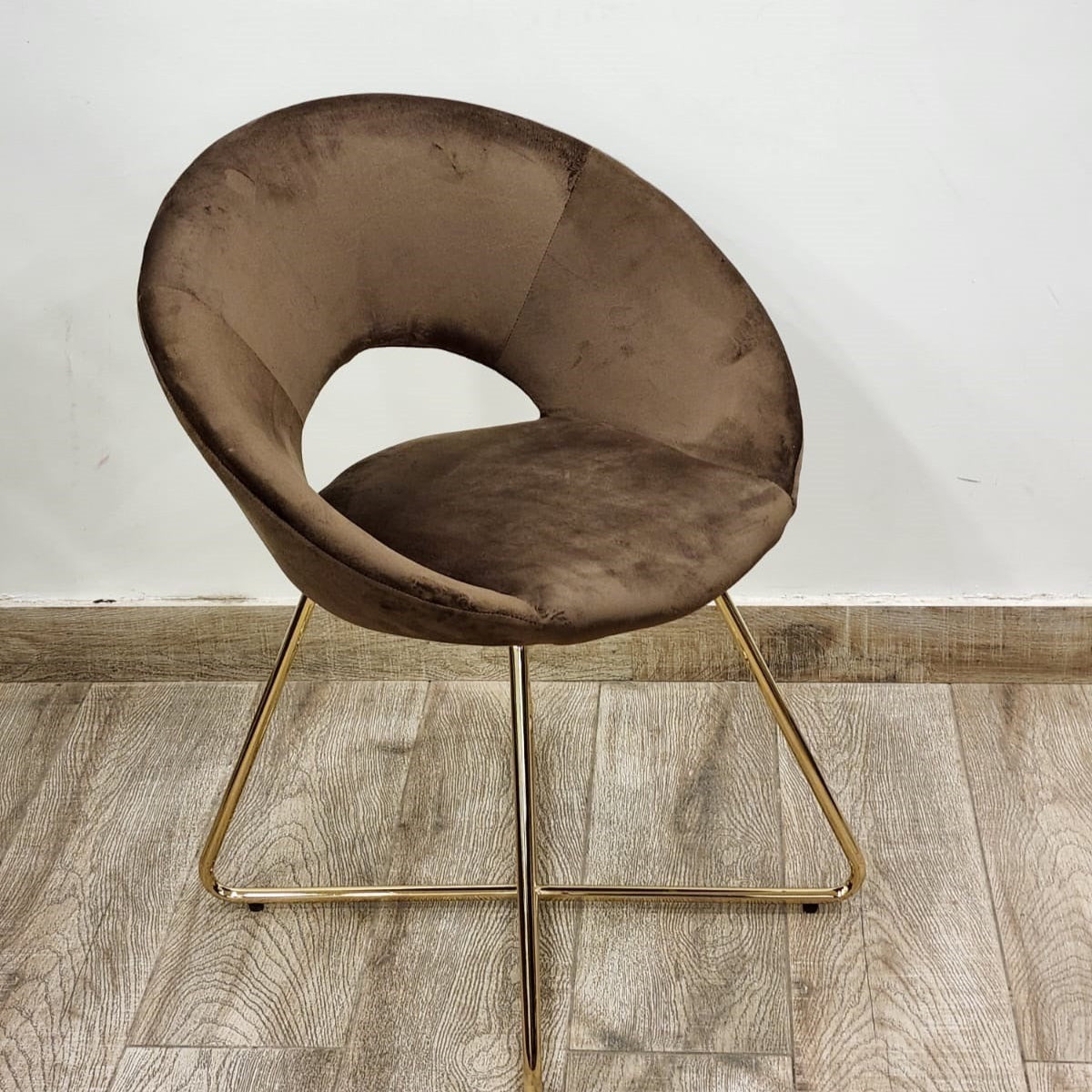 Astrae Grey Curve Accent Chair