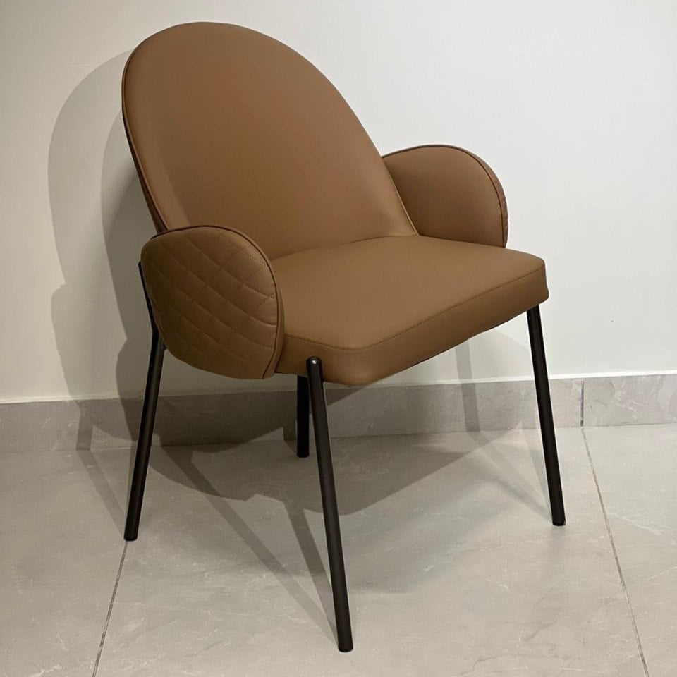 Graphite Luxe Dining Chair