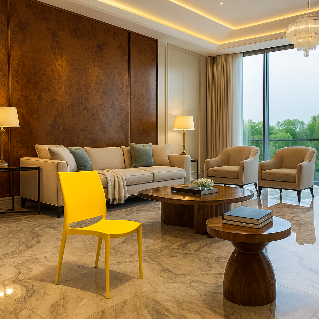 Solara Yellow Accent Chair
