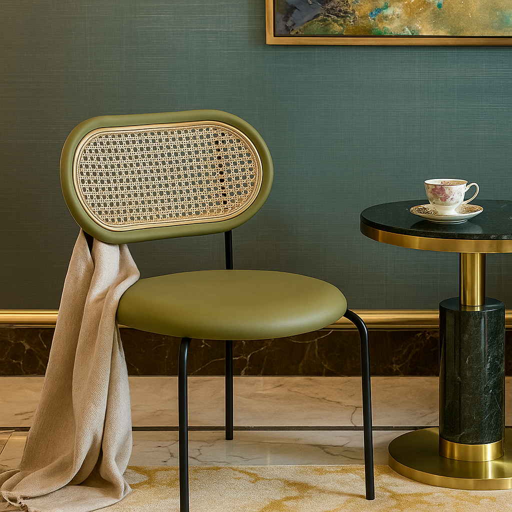 Siena Cane-Back Accent Chair