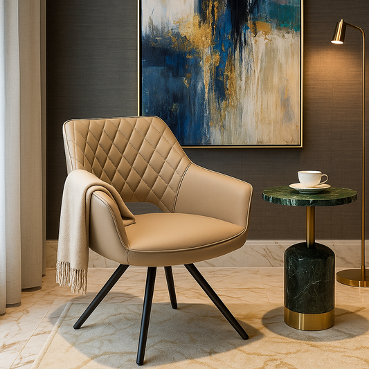 Grave Quilted Designer Dining Chair