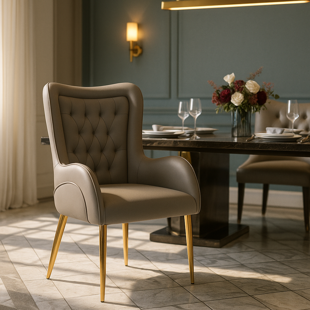 Regal Crest Grey Wingback Chair