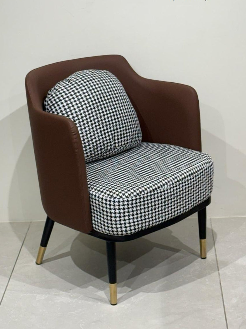 Marceau Houndstooth  Leisure Lounge Chair