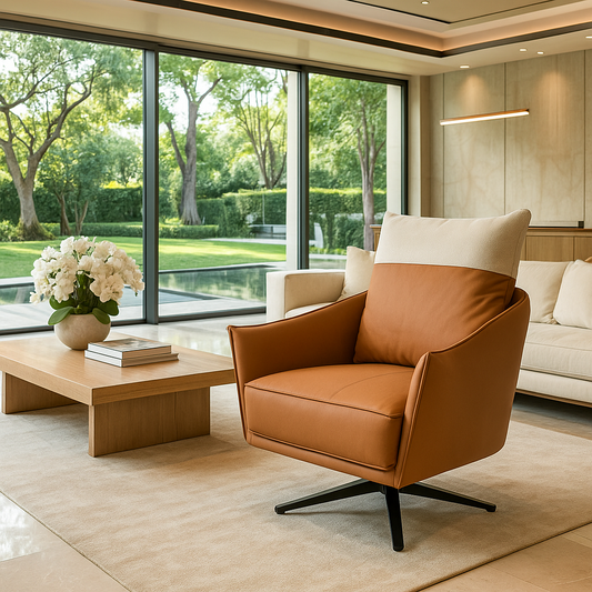 Cognac Royale Leisure Lounge Chair
