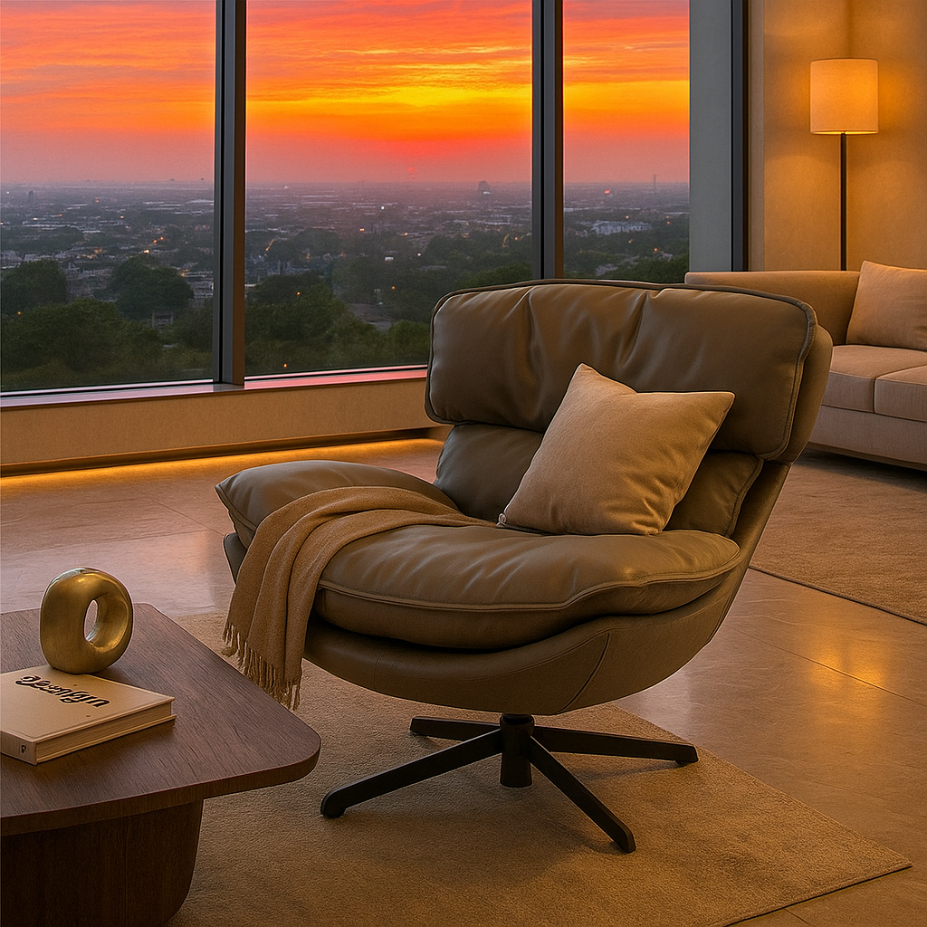 Luxe Swivel Lesiure Lounge Chair