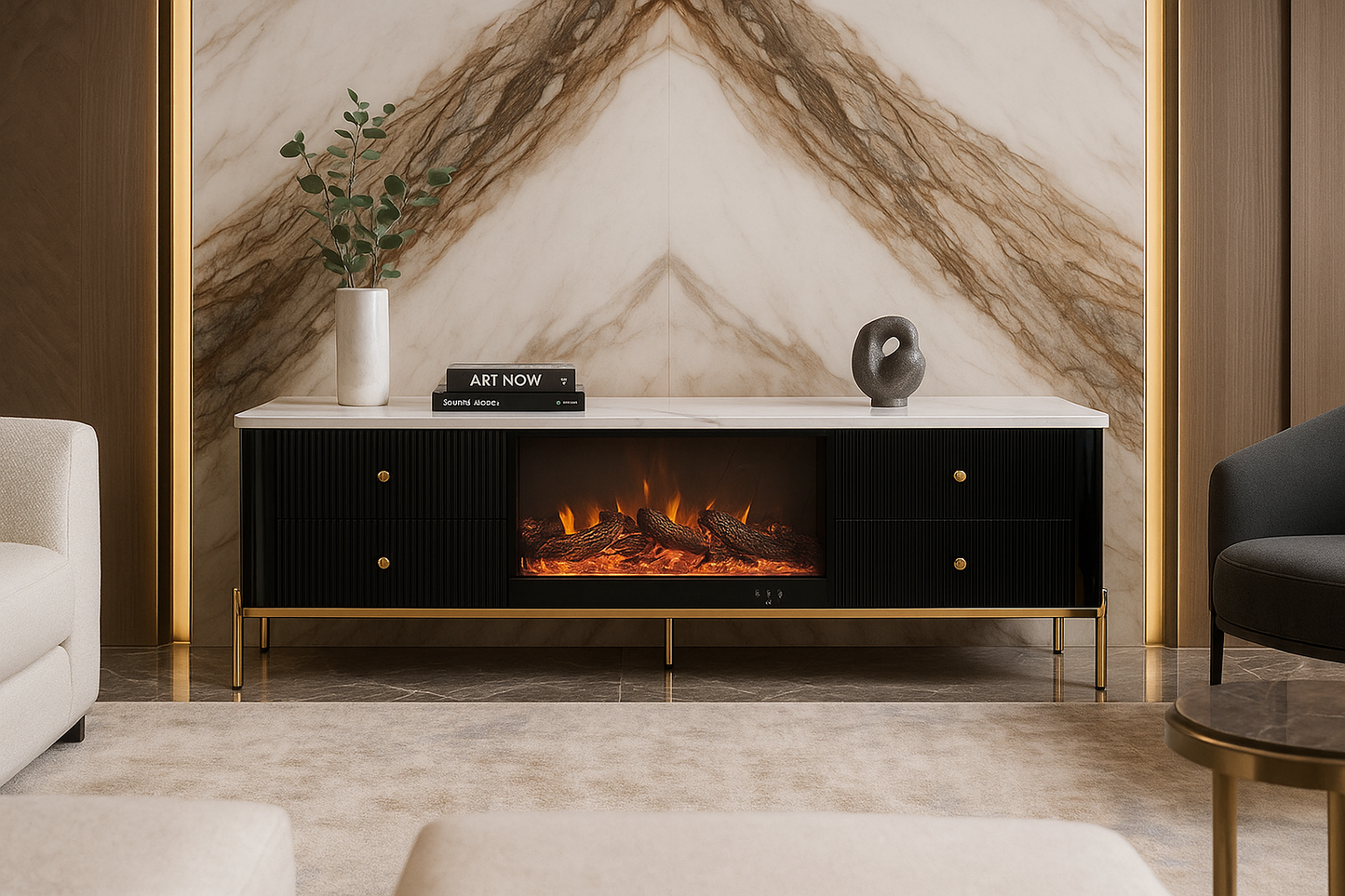 Noir Flame LED Runner