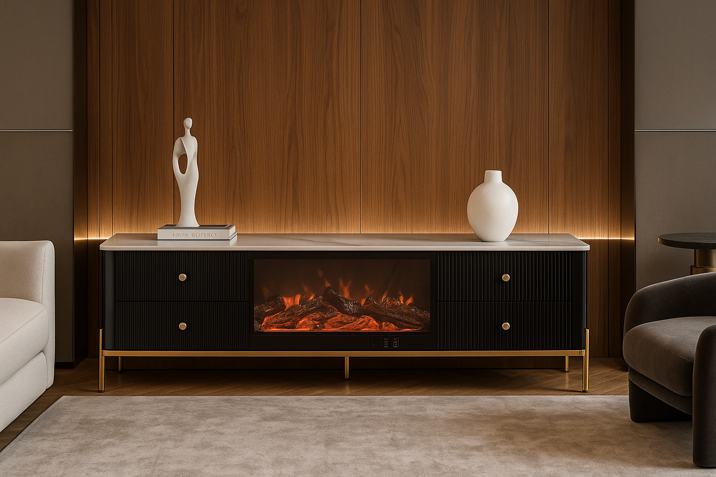 Noir Flame LED Runner
