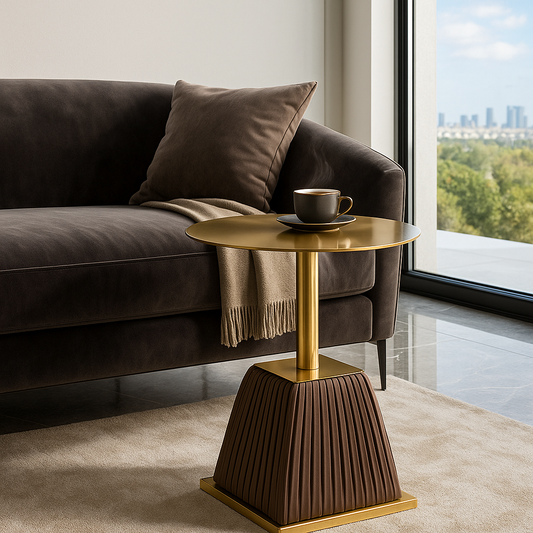 Royal Gold Metal Side Table