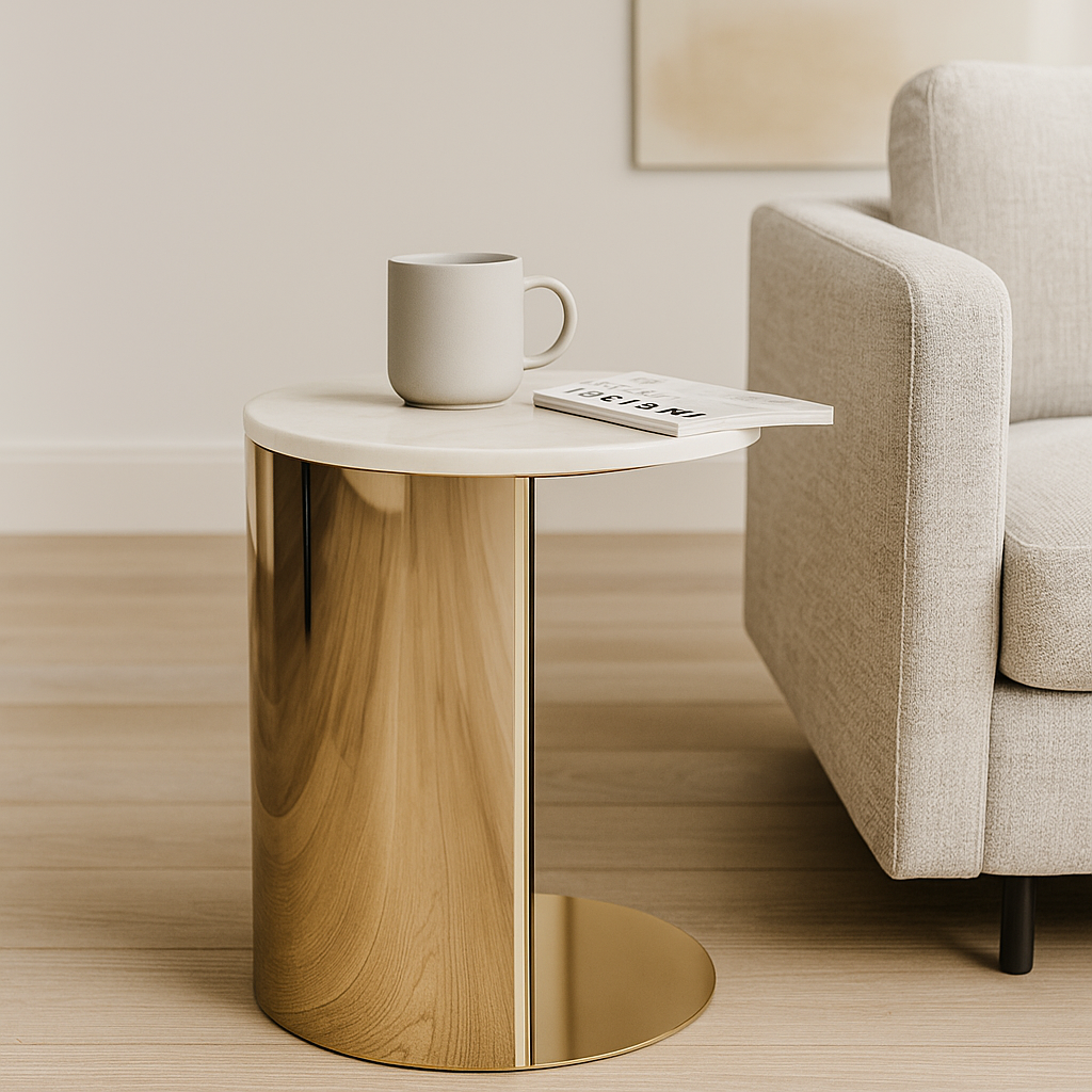 Gilded C-Side Table