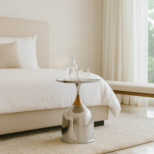 Silver Monarch Side Table