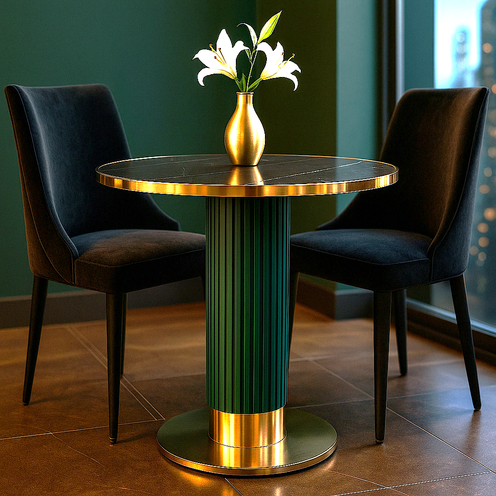 Gold Edge Side Table