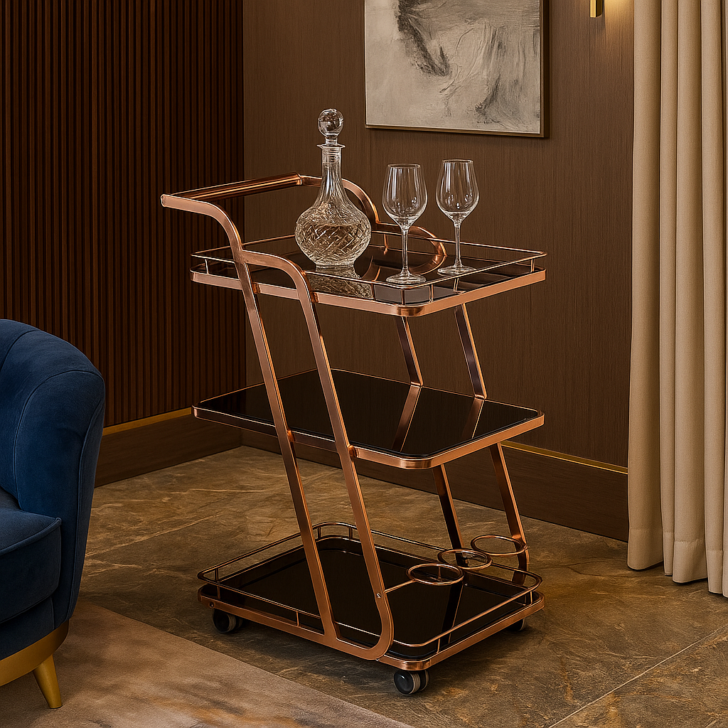Rosario Luxe Serving Trolley
