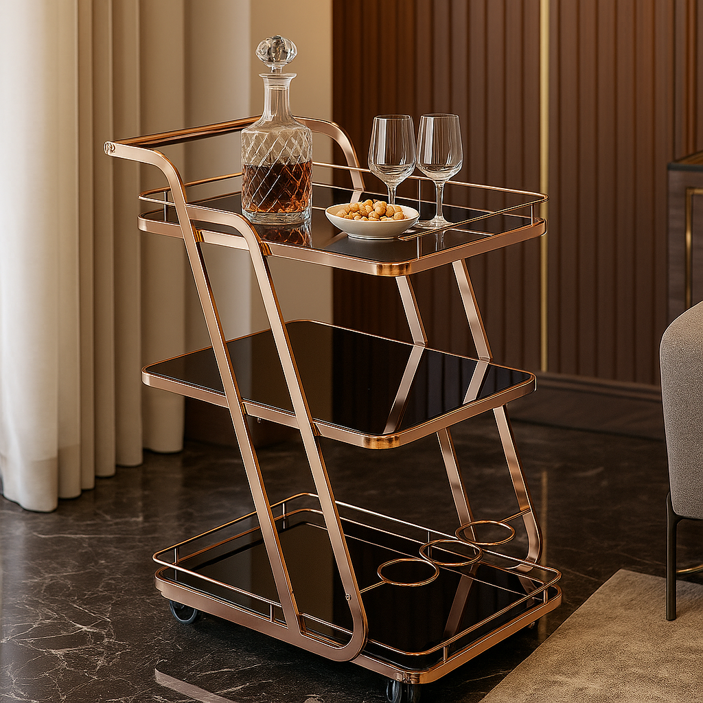 Rosario Luxe Serving Trolley