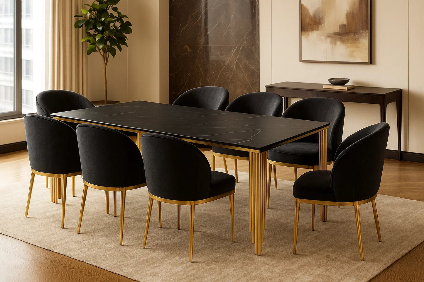 Nocturne Cascade Dining Table
