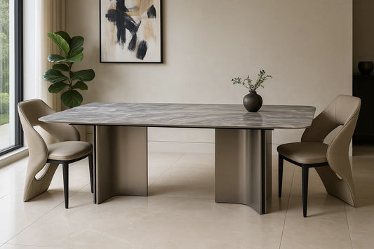 Serano Wave Marble Dining Table