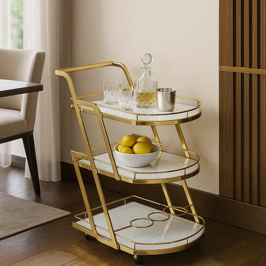 Portenza Glass Trolley