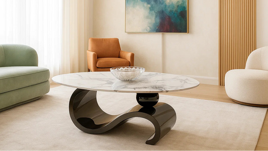 Meridian Marble Center Coffee Table