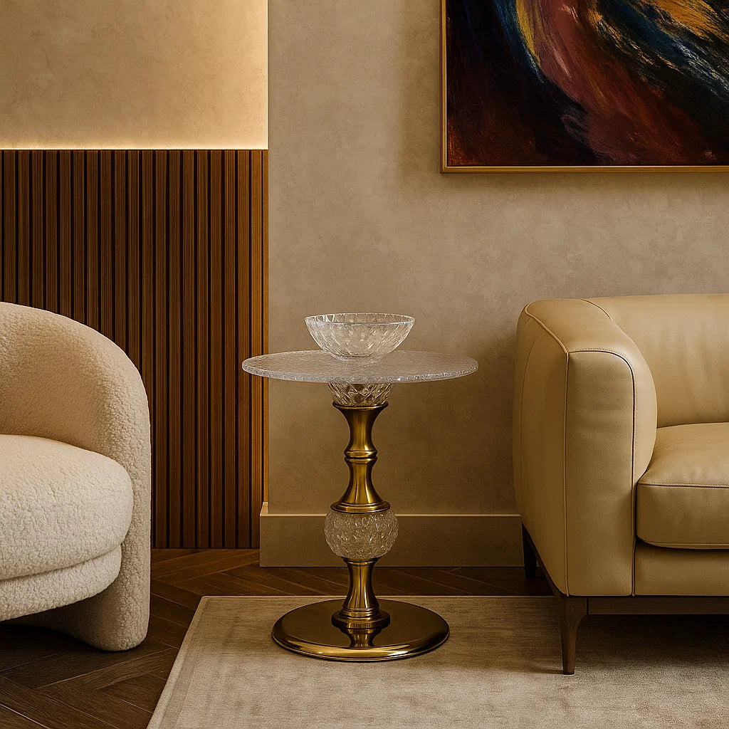 Champagne Gem Side Table