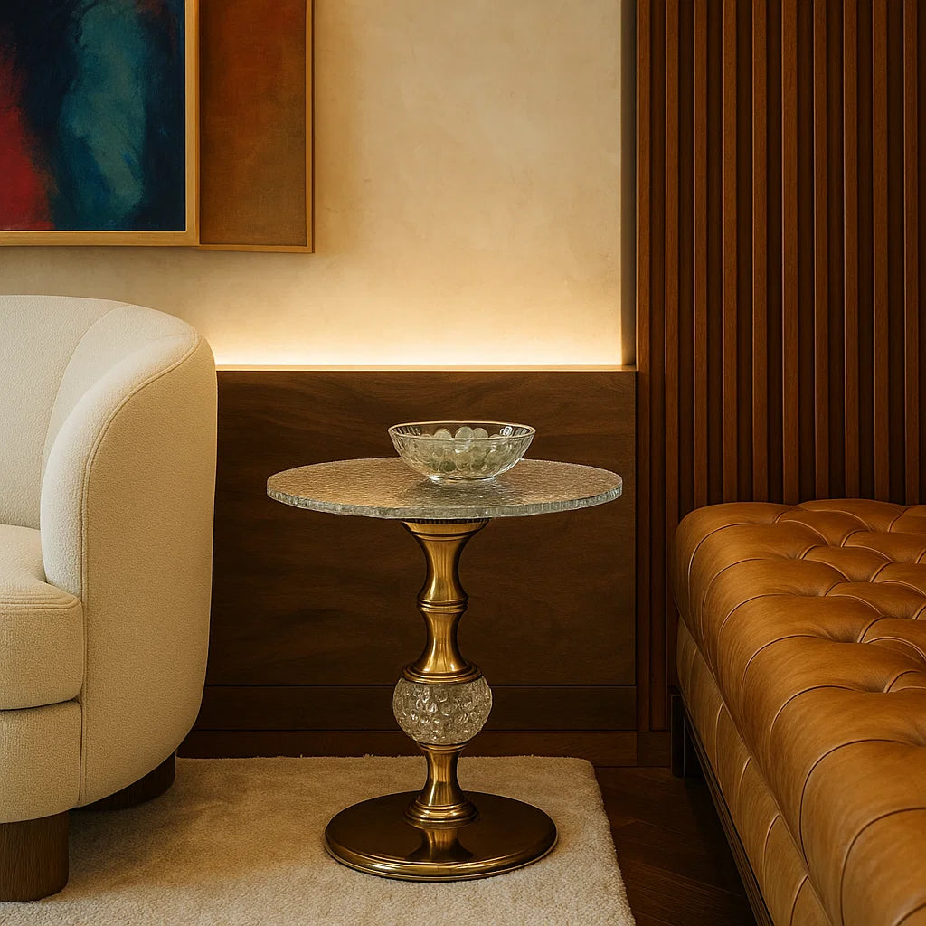 Champagne Gem Side Table