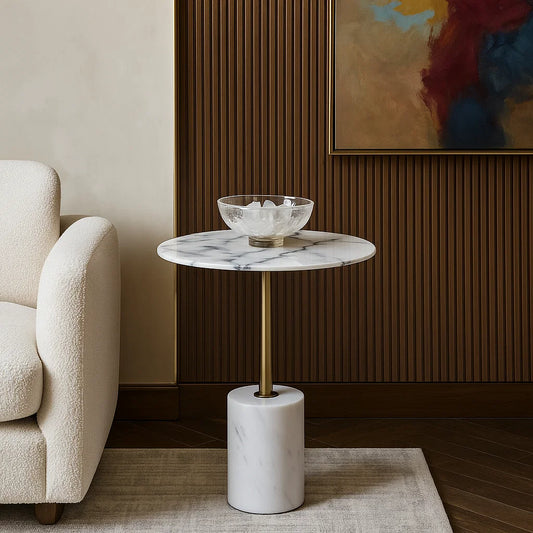 Marbella Brass Cylinder Table