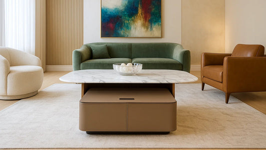 Atlas Duo Marble Center Coffee Table