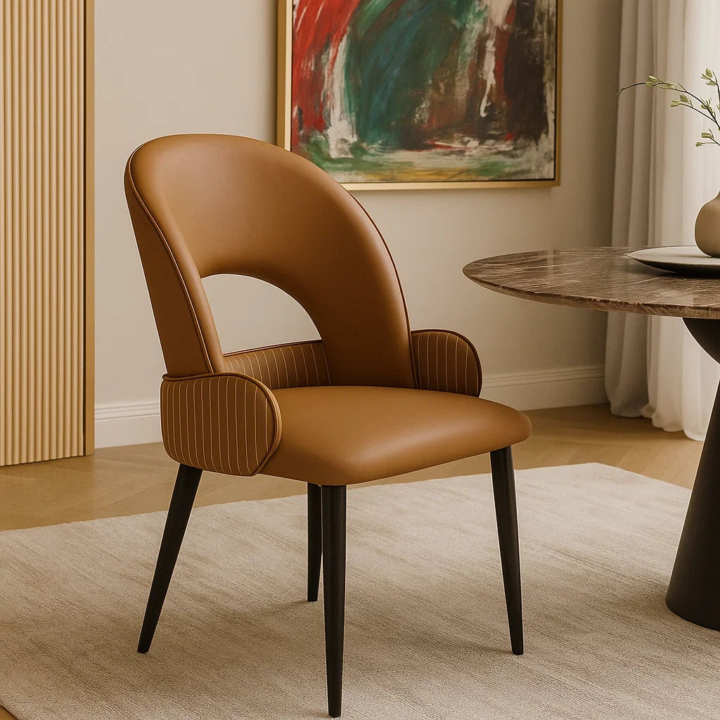 Elan Stripe Designer Dining Chair