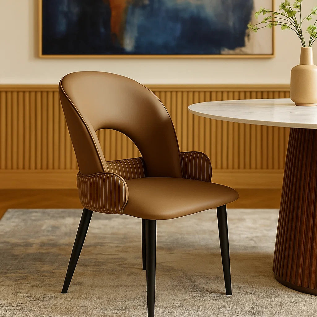 Elan Stripe Designer Dining Chair