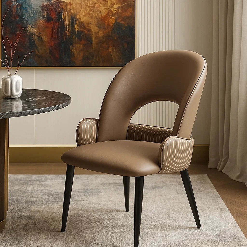 Elan Stripe Designer Dining Chair