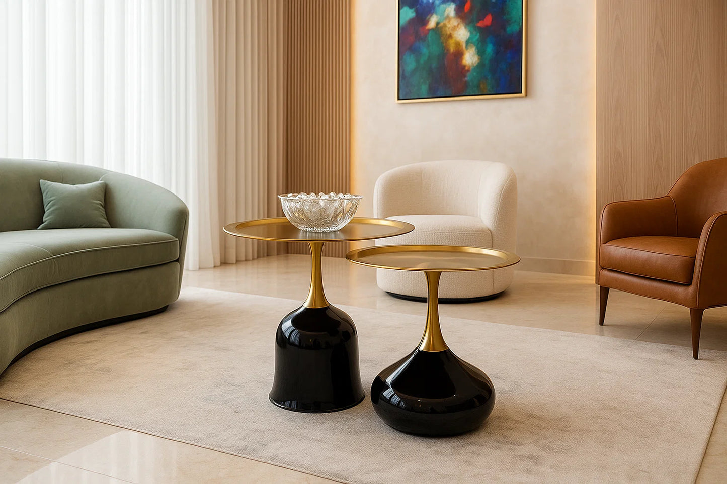 Beacon Modern Center Coffee Table Set