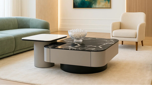 Memento Marble Contrast Center Coffee Table