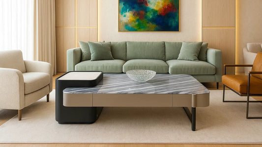 Paragon Marble Zenith Center Coffee Table Set