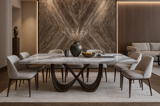 Loop Base Marble Dining Table