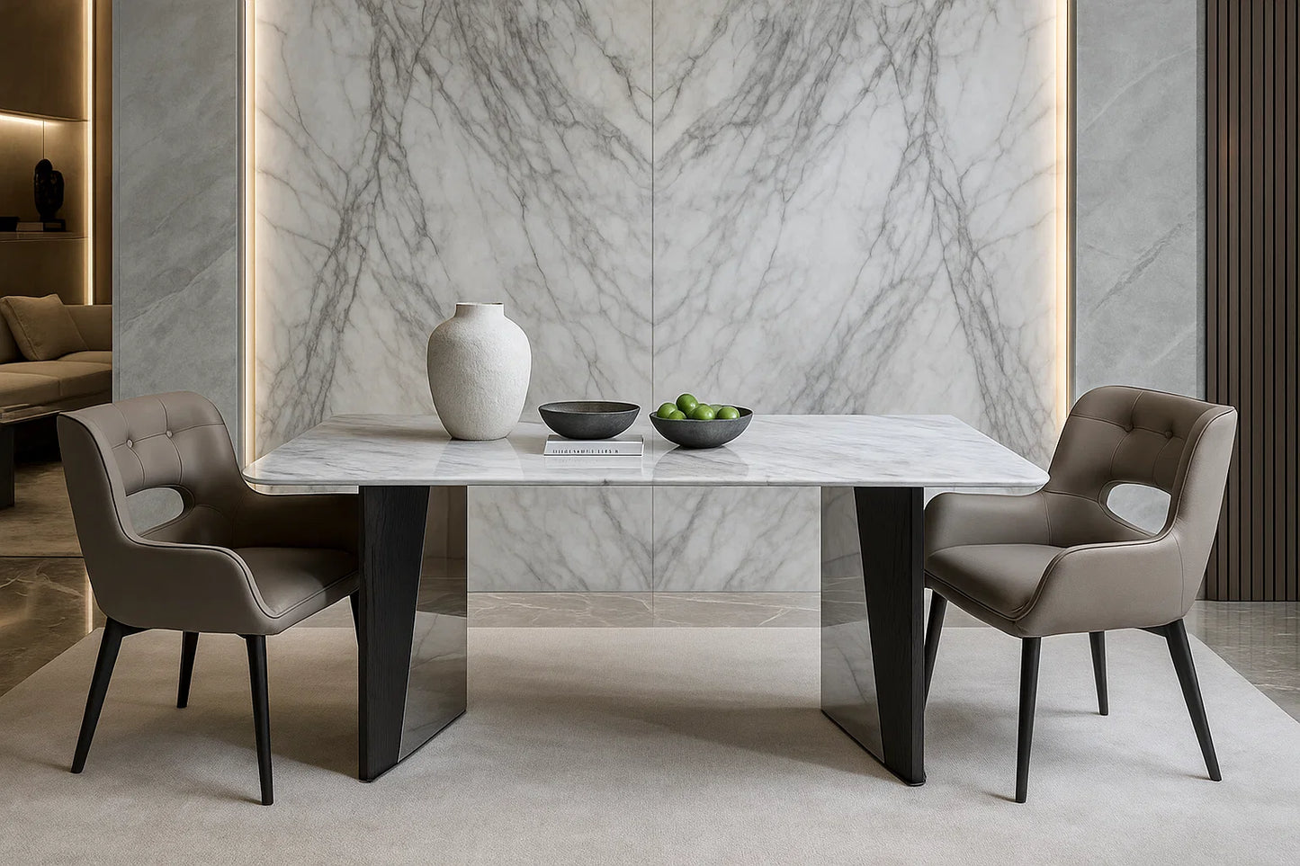 Glint Edge Luxe Dining Table