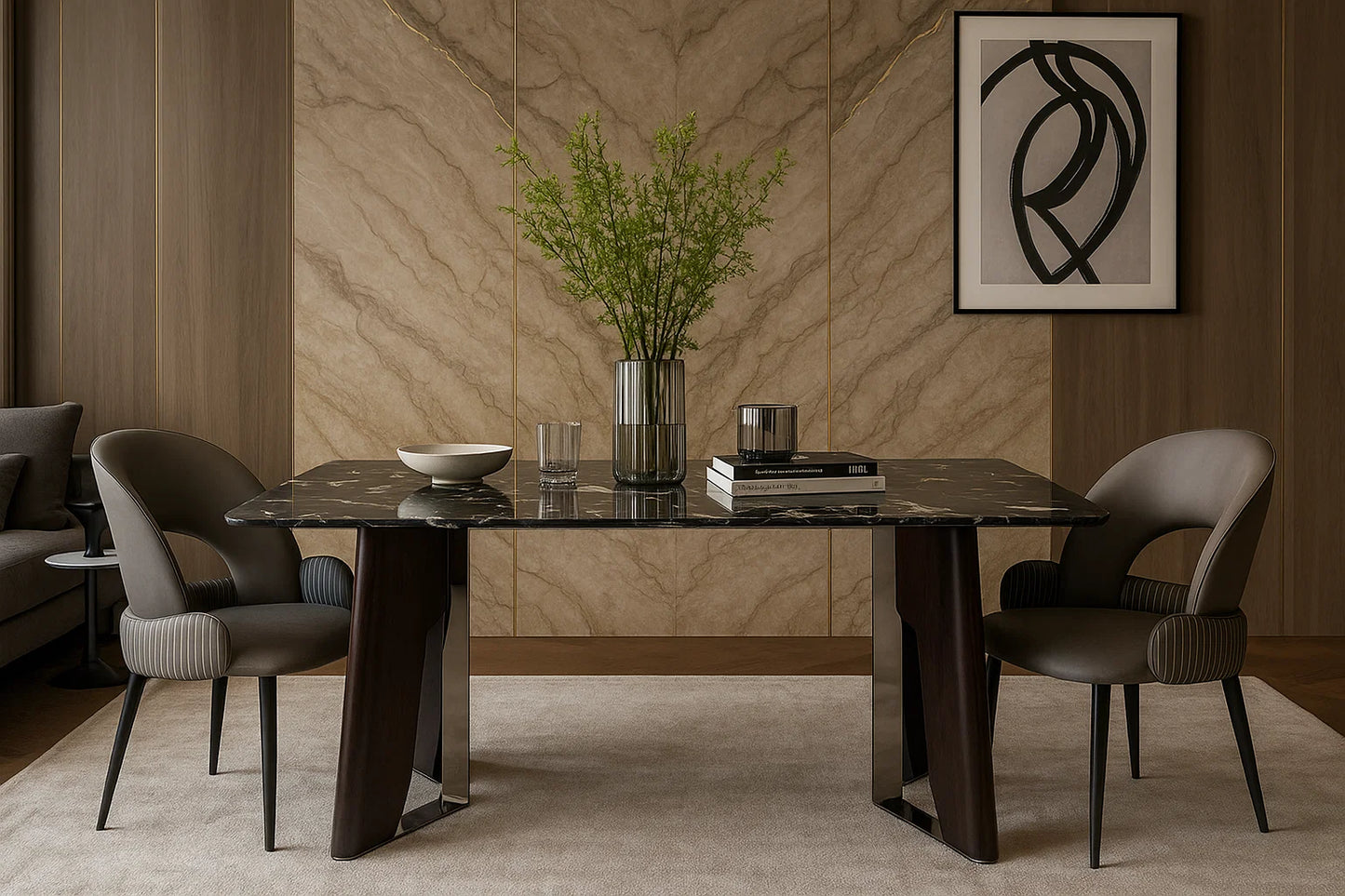 Vanta Sculpted Dining Table