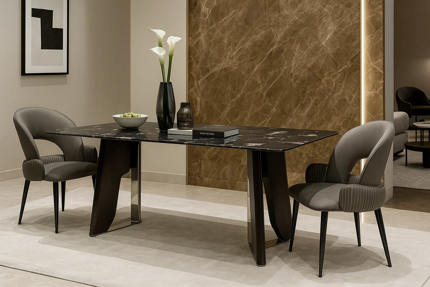 Vanta Sculpted Dining Table