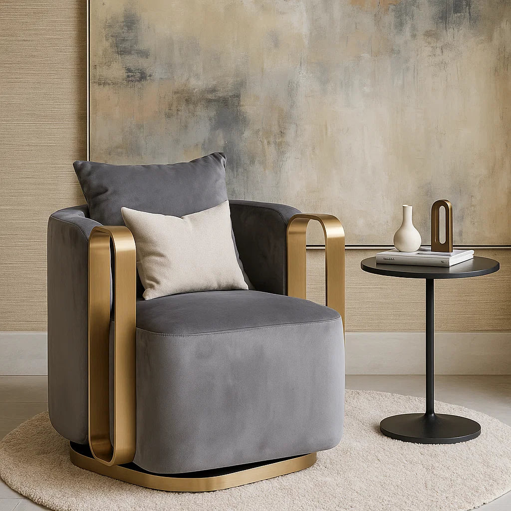 Velvet Monarch Leisure Lounge Chair