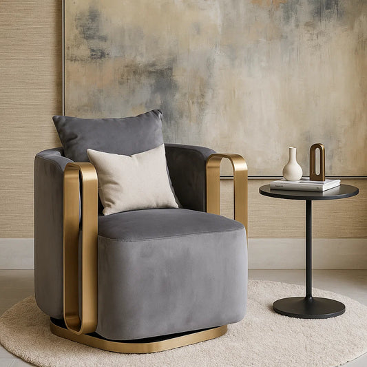 Velvet Monarch Leisure Lounge Chair