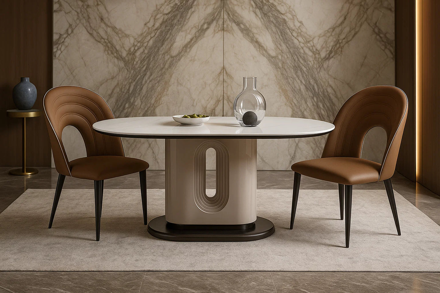 Aurelyn Marble Dining Table