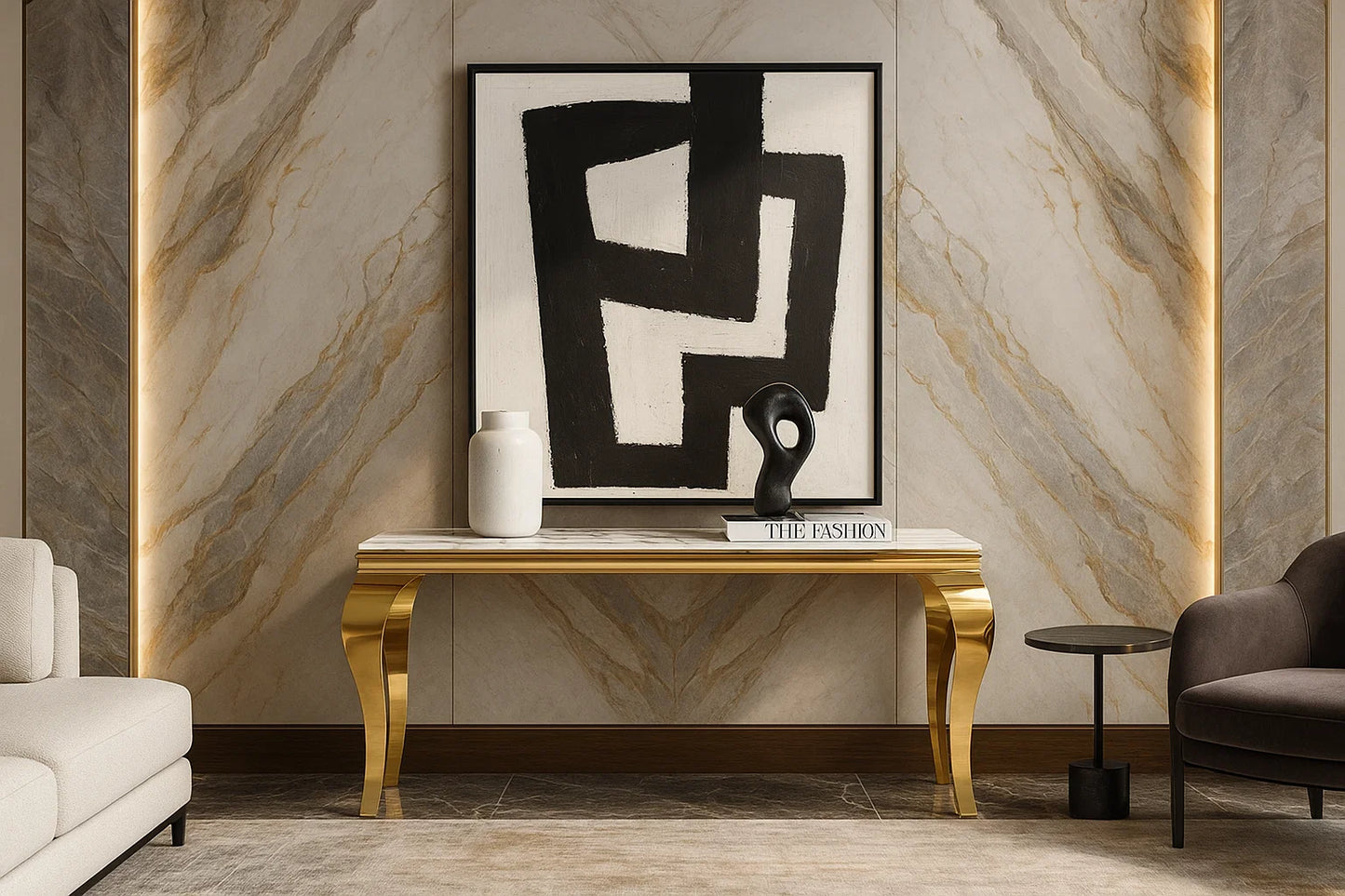 Regalia Stone Console Table
