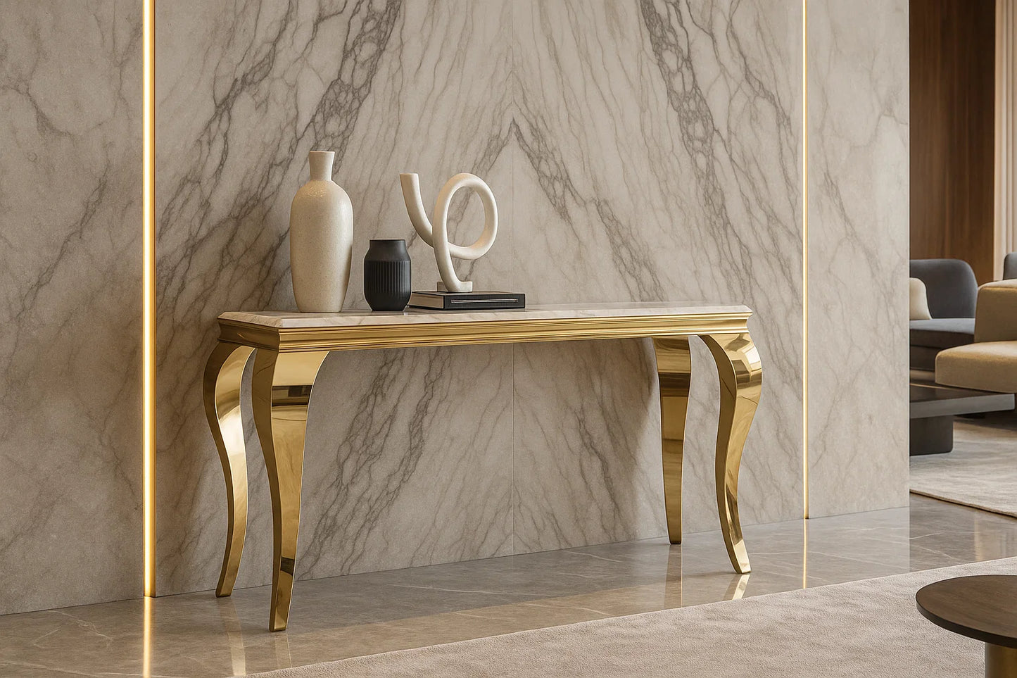 Regalia Stone Console Table