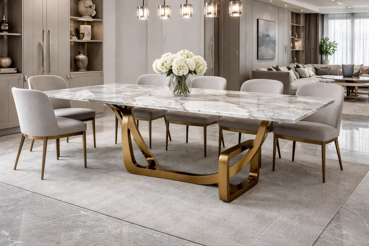 Celestora Marble Dining Table
