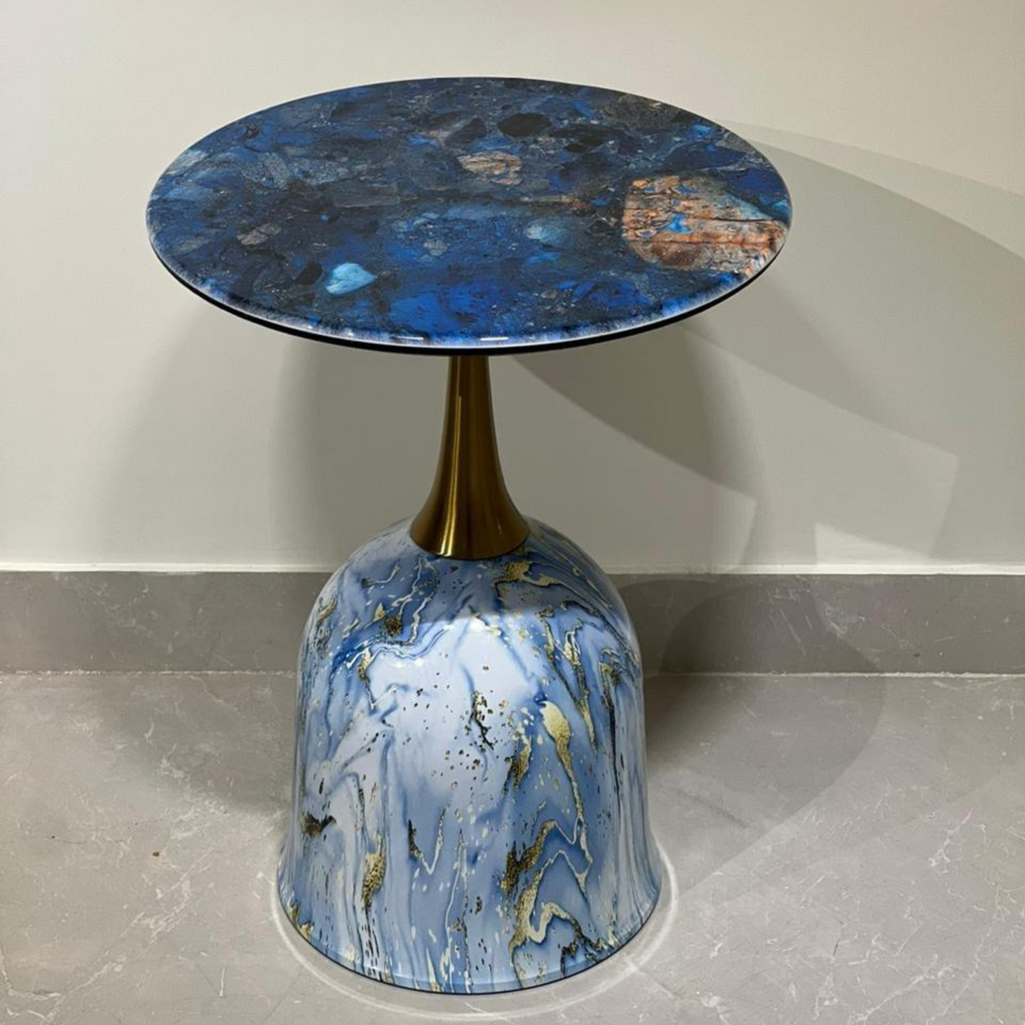 Celestia Bleu Side Table
